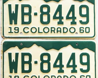 Colorado Antique License Plates
