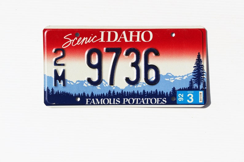 Idaho License Plates Etsy