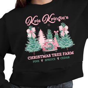 Conception de t-shirt de ferme d'arbres de Noël : téléchargement numérique PNG pour sublimation et impression (300 ppp)