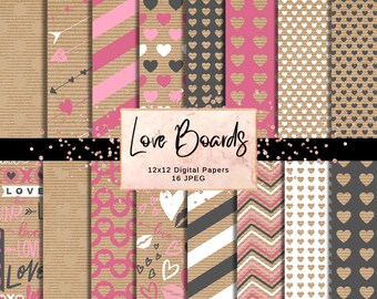 Elegant Brown Digital Paper Designs for Scrapbooking, Wallpaper, and ...
