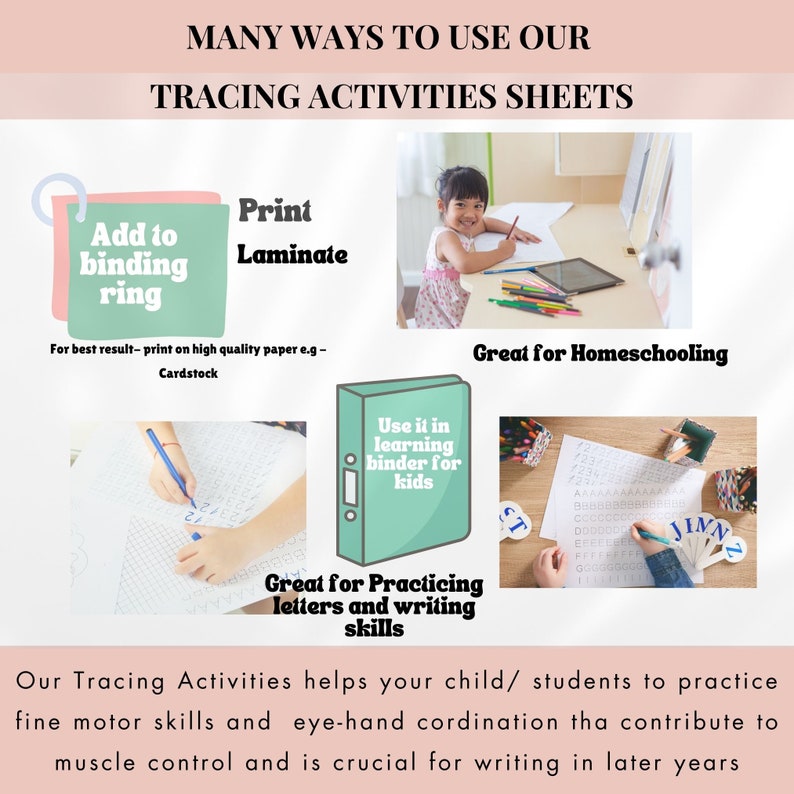 Number Tracing Worksheet for Kids Printable, Fun Educational Activity ...