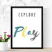 Nursery Printable Playroom Poster/play Room Decor/play Sign/classroom Decor/homeschool Poster ...