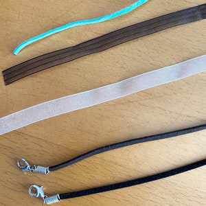 Jewelry Chain and Ribbon Accessories to add to pendant purchase