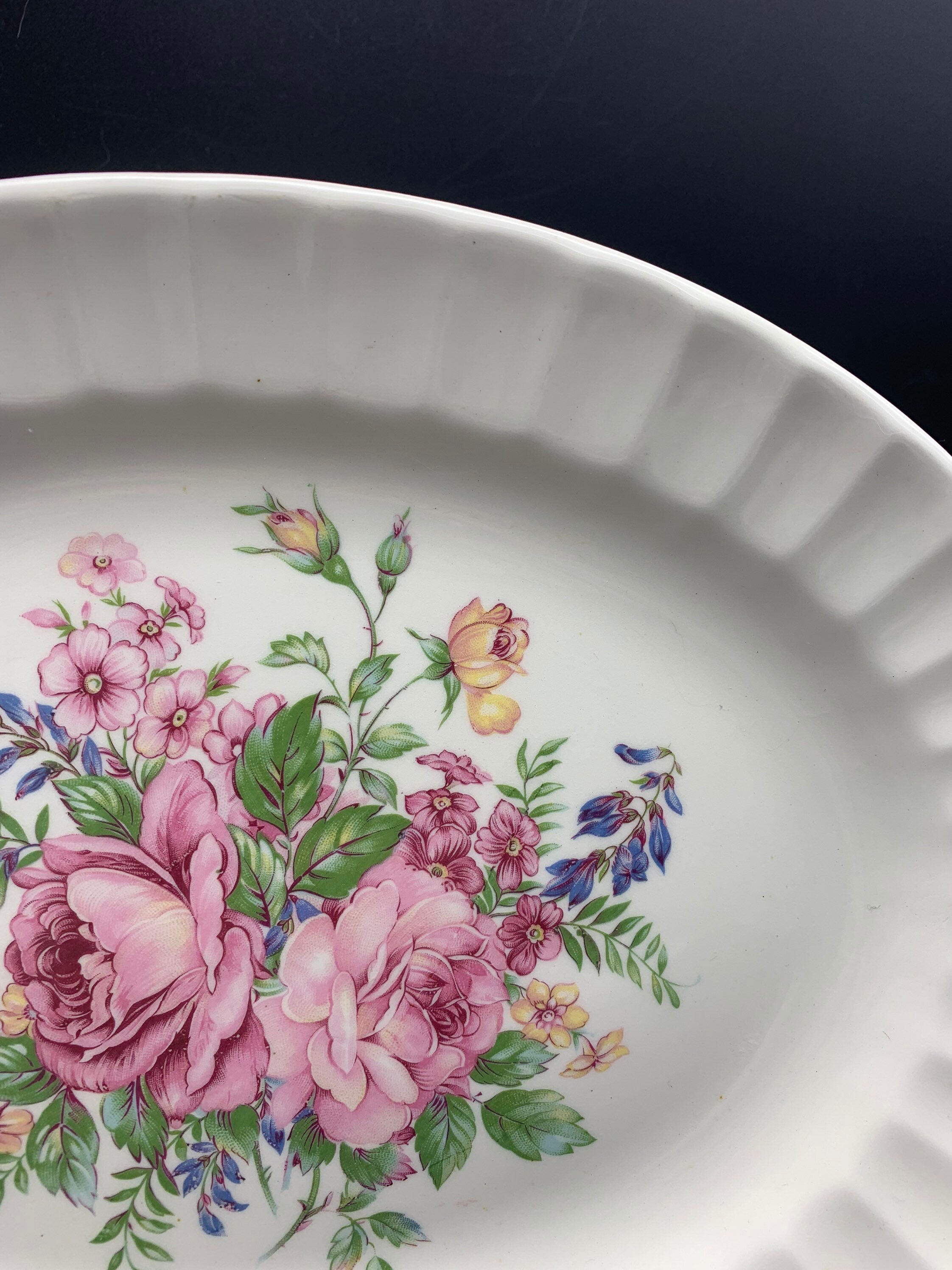 Vintage Edwin M Knowles Semi Vitreous Porcelain Platter with Etsy