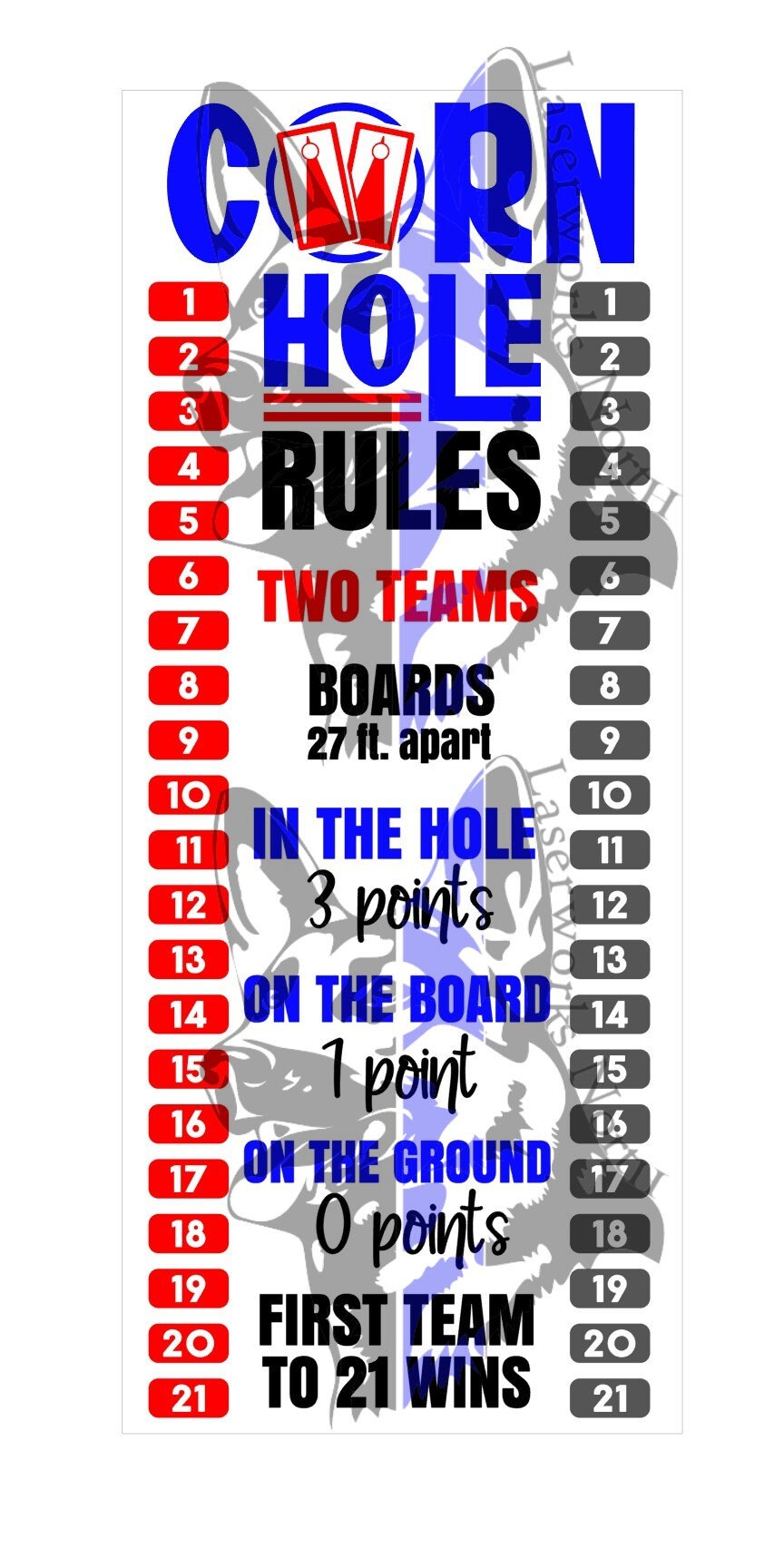 Cornhole Scoresheet DIGITAL FILE - Etsy Canada