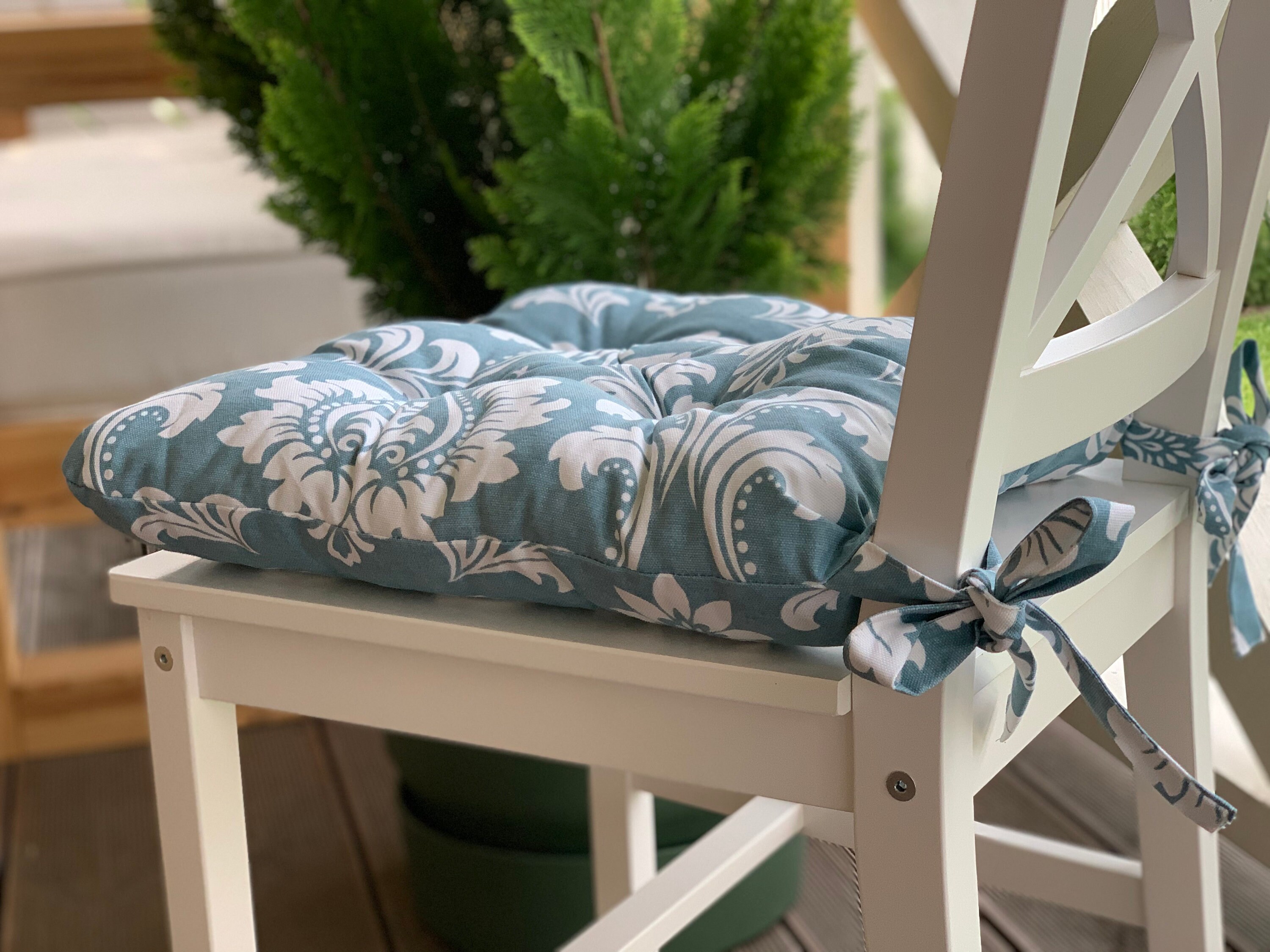 Quilted Chair Cushions / Seat Cushions With Monograms / Chair Etsy