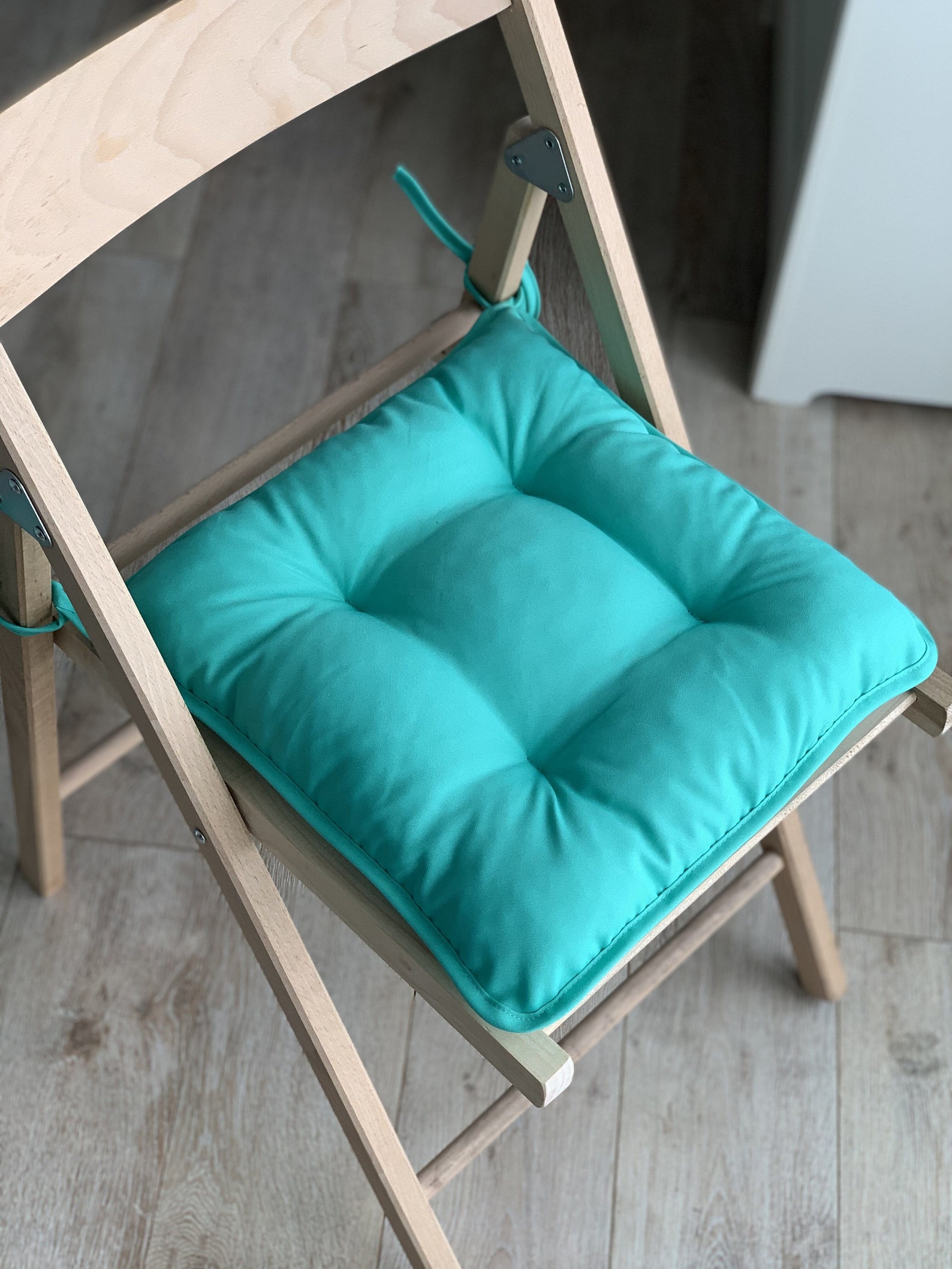 Chair Pads With Ties/indoor/ Bistro Cushions/chair Seat Etsy