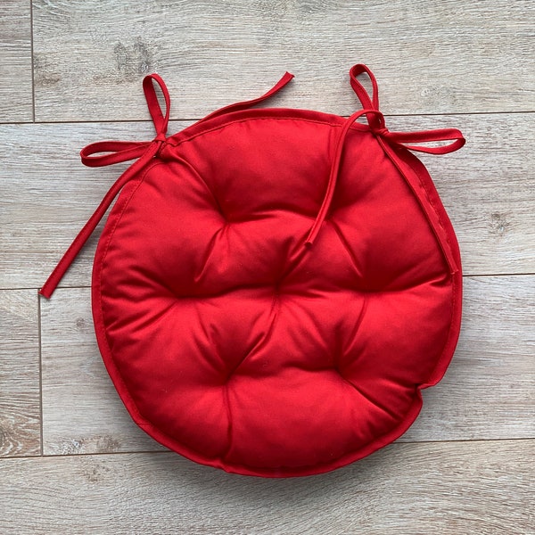 Coussins de chaise avec attaches/ Coussin de siège de chaise rond/Coussin de chaise avec attaches/ Oreillers pour chaise/ Coussin en assortiment/ Coussin de siège arc-en-ciel