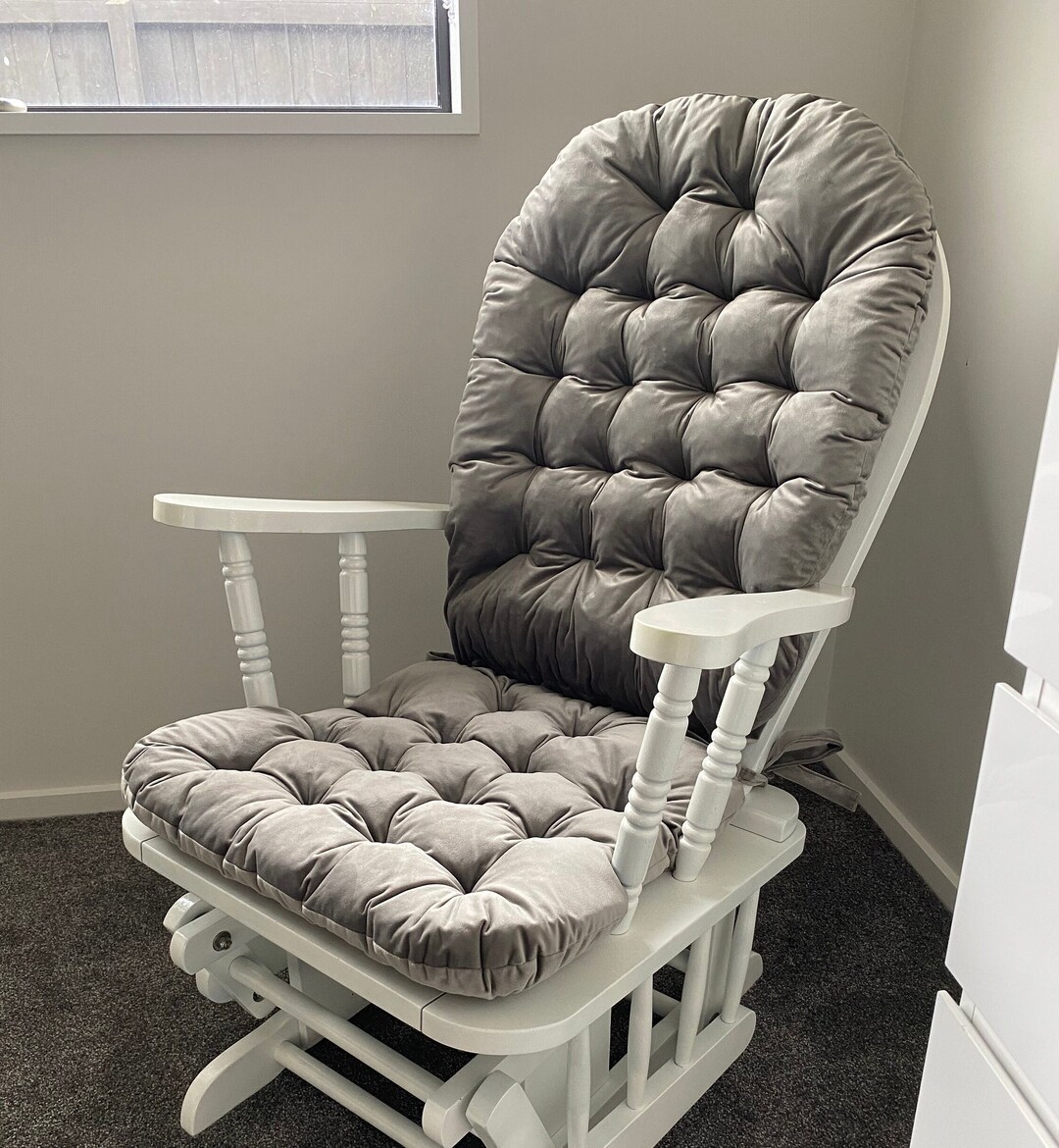 Custom Velvet Rattan Chair/ Cushion for Rocking Chair Pad With Ties