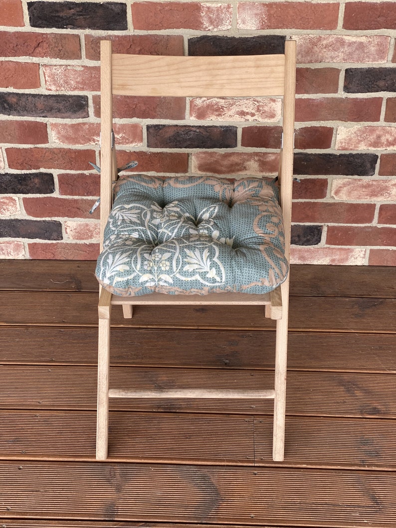 Quilted Chair Cushions / Seat Cushions With Monograms / Tie Etsy