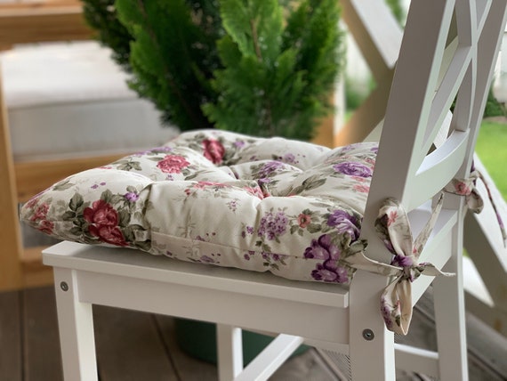 Square seat cushions with ties new arrivals