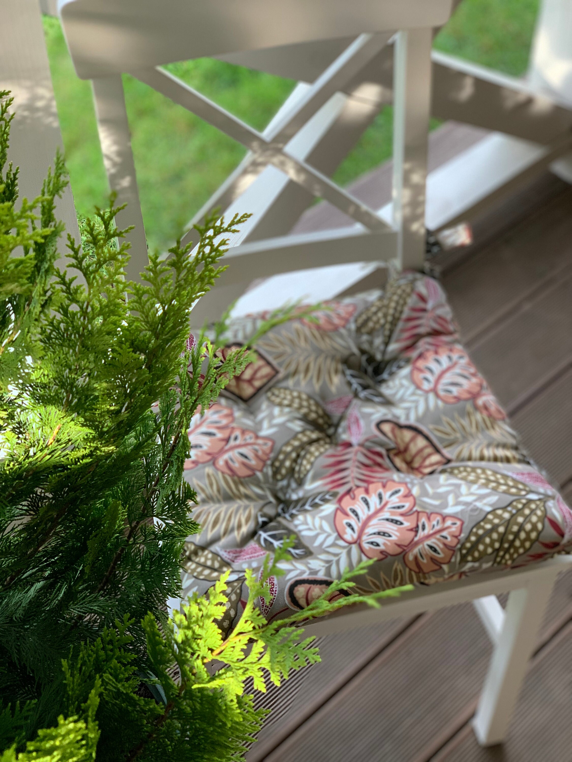 BIG SALE/ Quilted Chair Cushions / Seat Cushion With Flowers Etsy