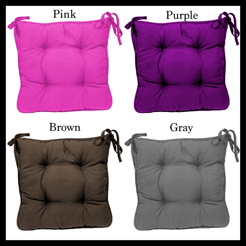 Purple home - Chair pads with ties/Indoor/ Bistro cushions/Chair seat cushion/Handmade Pillows for chairs/Round pillow/Home decor/Cushion in assortment