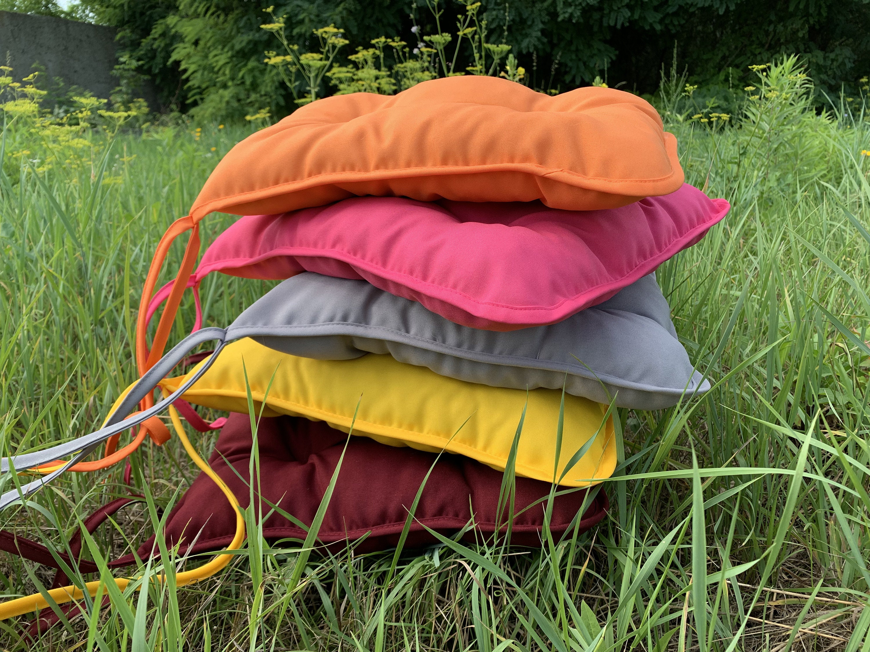 Set of Chair Cushions/ Bestseller / Chair Cushions With Ties/ Etsy UK