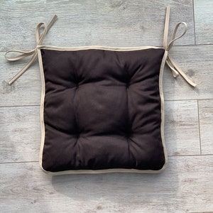 Chair cushions with ties/Indoor/For Kids/Hollowfiber cushions/Chair seat cushion/Handmade Pillows for chairs/Square pillow/Home decor