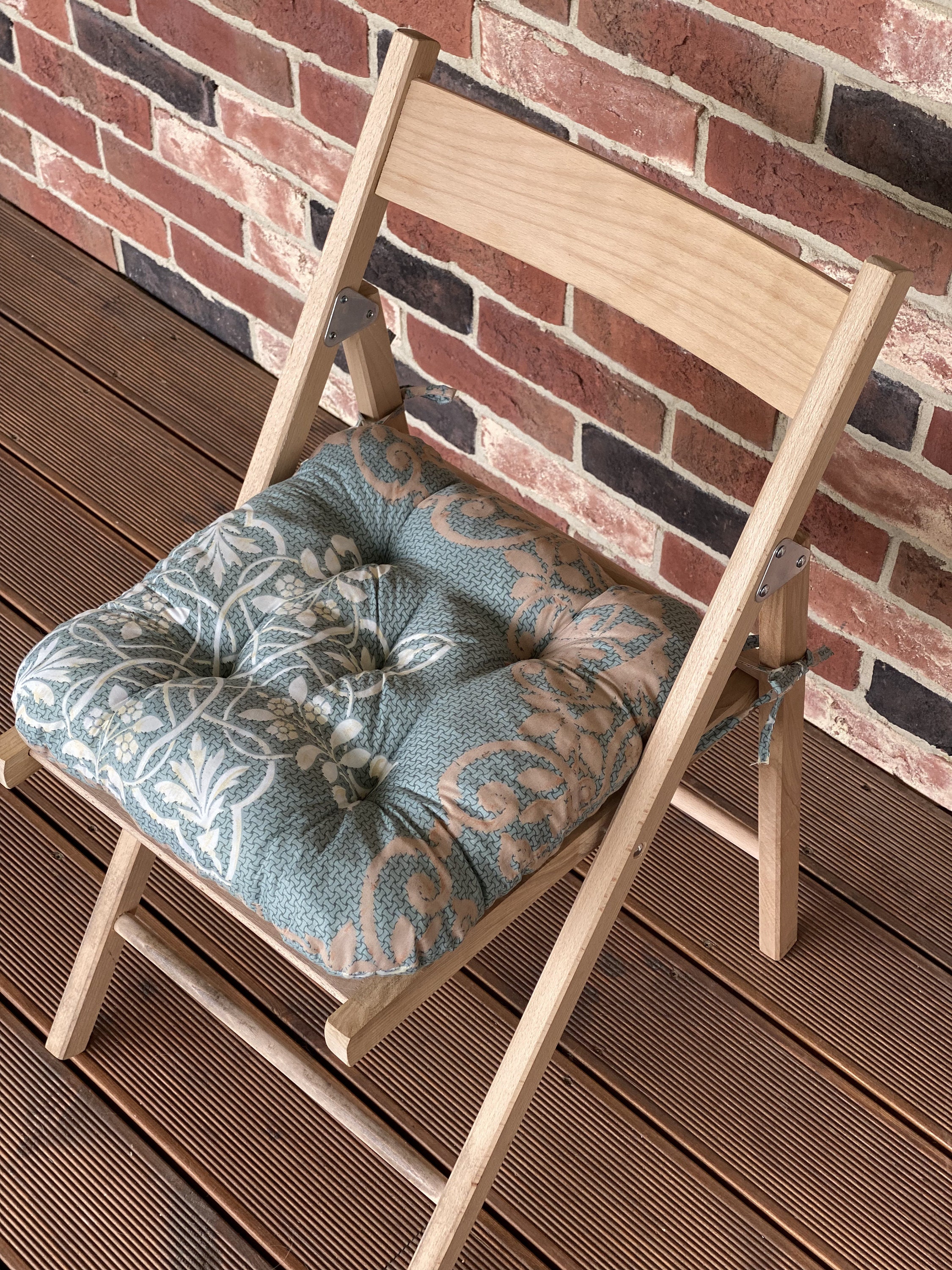 Quilted Chair Cushions / Seat Cushions with monograms / Tie Etsy