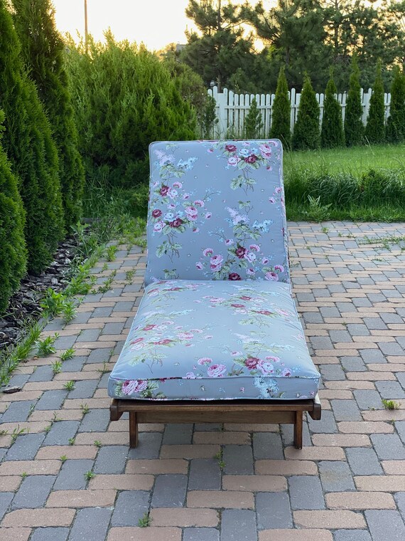 Water-Resistant Garden Sun Lounger Cushions Outdoor Folding Sunbed Cushion Pads | UK