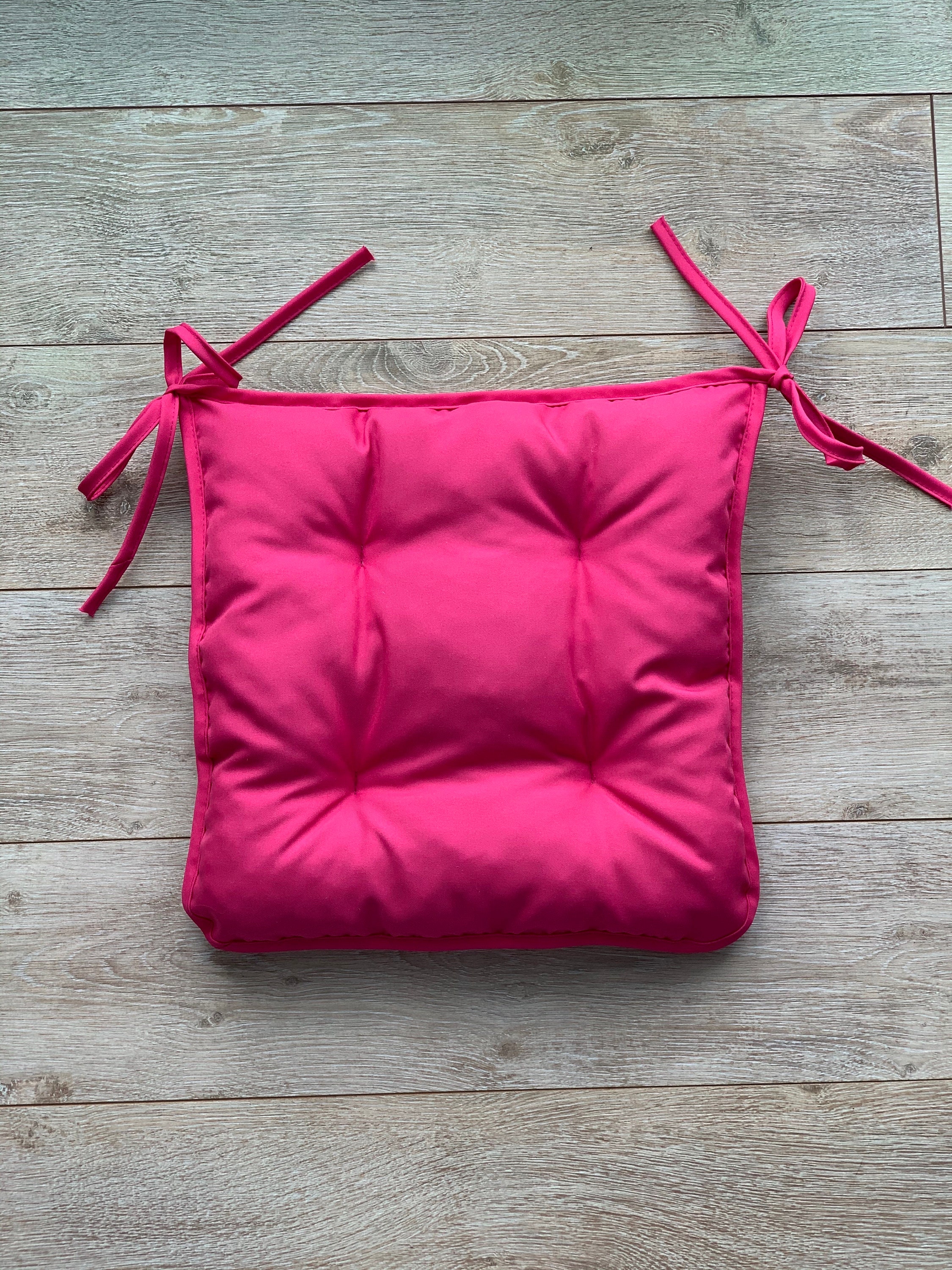 Chair Pads With Ties/pink Colour/chair Seat Cushion/handmade Etsy