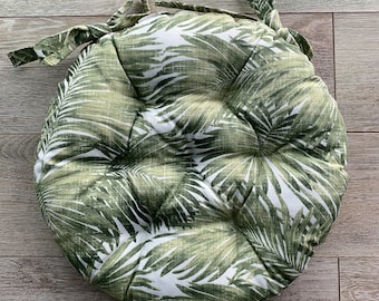 ¡GRAN OFERTA! / Cojines acolchados para silla / Cojines con estampado de flores / Cojines con lazos para silla / Cojines redondos para silla / Cojines para silla de exterior