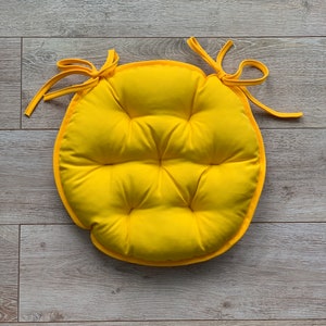 Chair pads with ties/Indoor/For Kids/Bistro cushions/Chair seat cushion/Handmade Pillows for chairs/Round pillow/Home decor/Cushion
