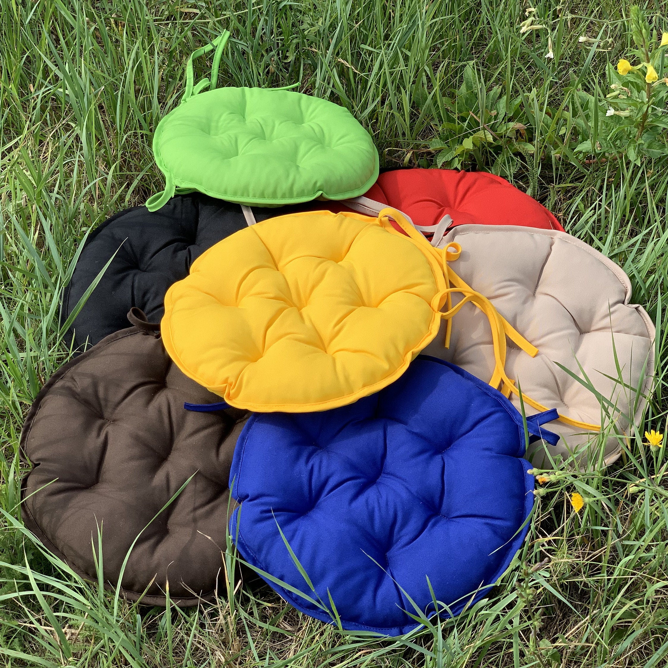 TOP Sales/ Chair Pads With Ties/ Bistro Cushions/ Round Chair Etsy