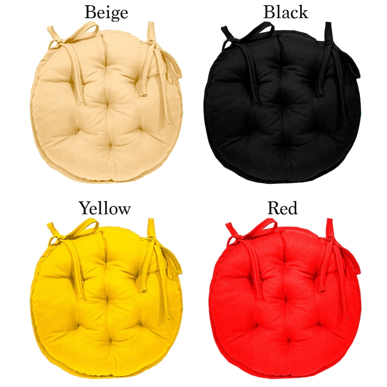 Chair Cushions With Ties/ Round Chair Seat Cushion/chair Pad Etsy