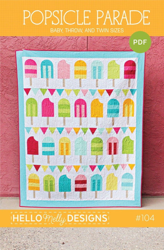 Popsicle Parade Quilt Pattern PDF Etsy
