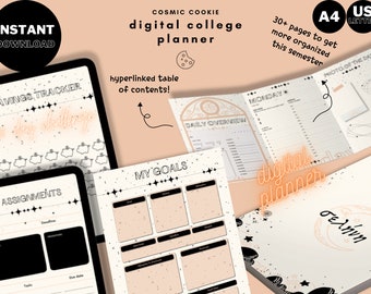 College Planner, Digital 2023 Academic Planner, College Student Planner, Study Planner, Printable College Planner, School Planner Printable