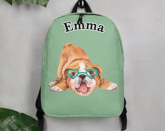 Bulldog Backpack | Etsy Bulldog Backpack | Etsy