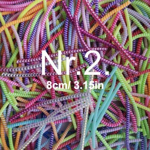 Color Spirals/Tube twists for Cochlear Implants and Hearing Aids (8cm/3.15in) accessories, details