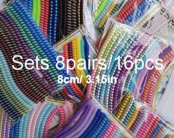 Color spiral/Tube Twist SETS for Cochlear Implant, 8cm/3.15in decoration