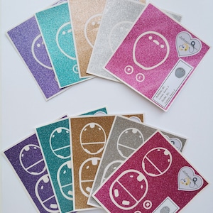 Kanso and Kanso 2 Glitter stickers