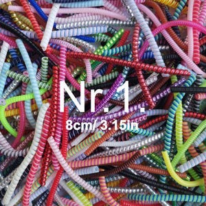Color Spirals/Tube twists for Cochlear Implants and Hearing Aids (8cm/3.15in) accessories, details