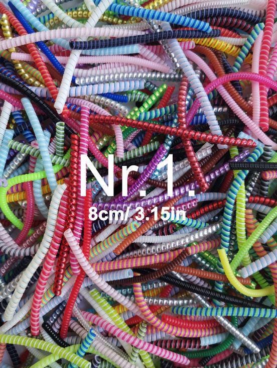 Color Spirals/Tube twists for Cochlear Implants and Hearing Aids (8cm/3.15in) accessories, details
