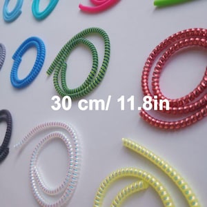 Nytt! Fler färgade spiraler/slangvridningar för cochleaimplantat och hörapparattillbehör (30 cm/11,8 tum)