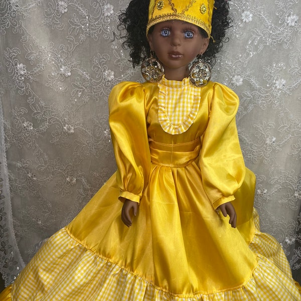 Oshun Muñeca Santería, Muñeca Espiritual, Oshun Orisha Doll, Santeria Doll, Espiritual Doll