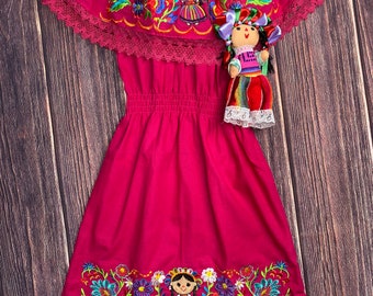 Lele Doll Embroidered Campesino Dress Manta Vestido De Manta - Etsy Israel Lele Doll Embroidered Campesino Dress Manta Vestido De Manta - Etsy Israel