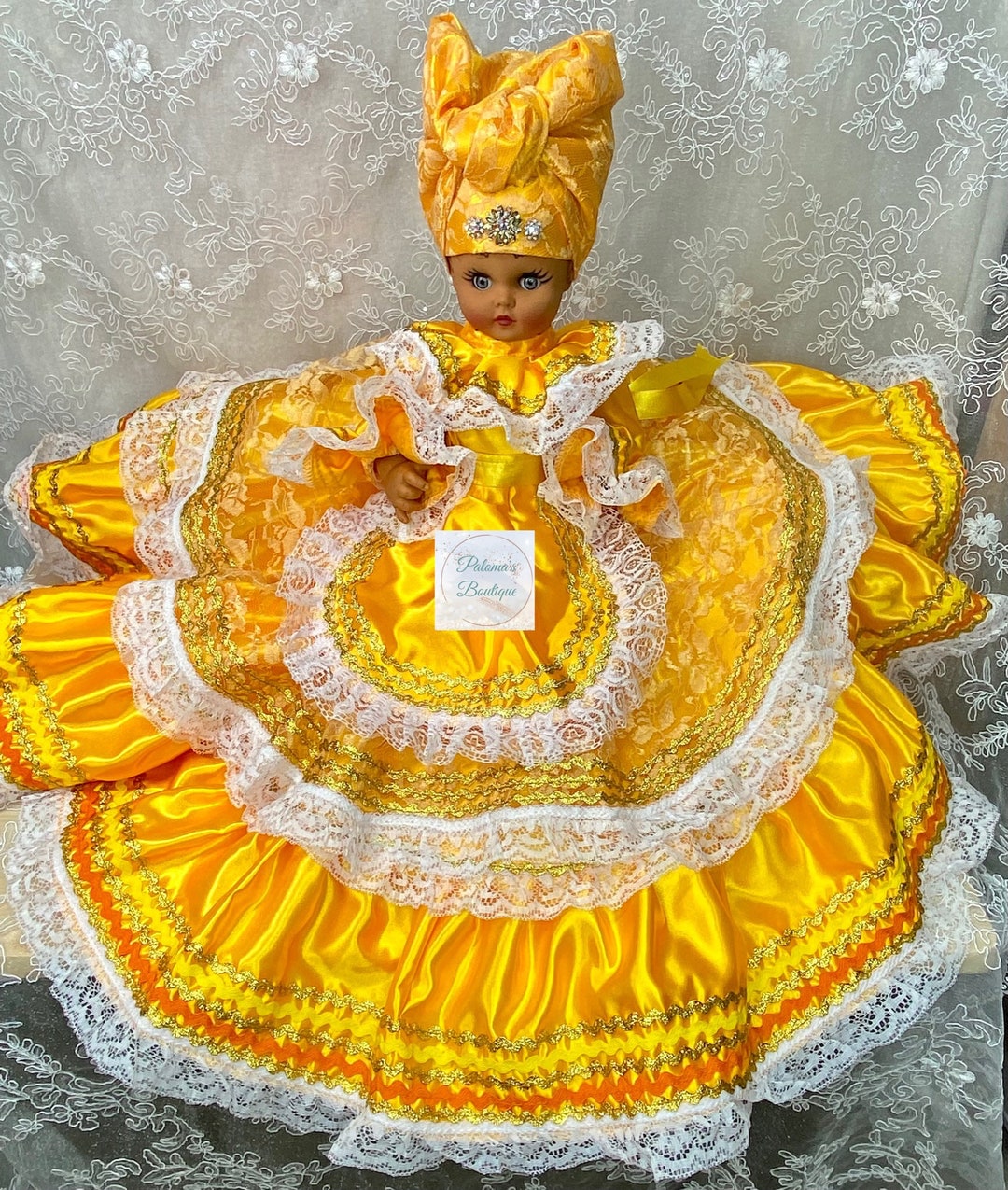 Muñeca Oshun Mamá Chola Muñeca Gitana Muñeca De Santería Etsy