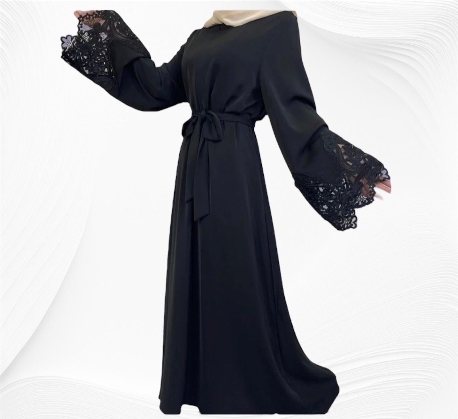 Lace Abaya Etsy Canada