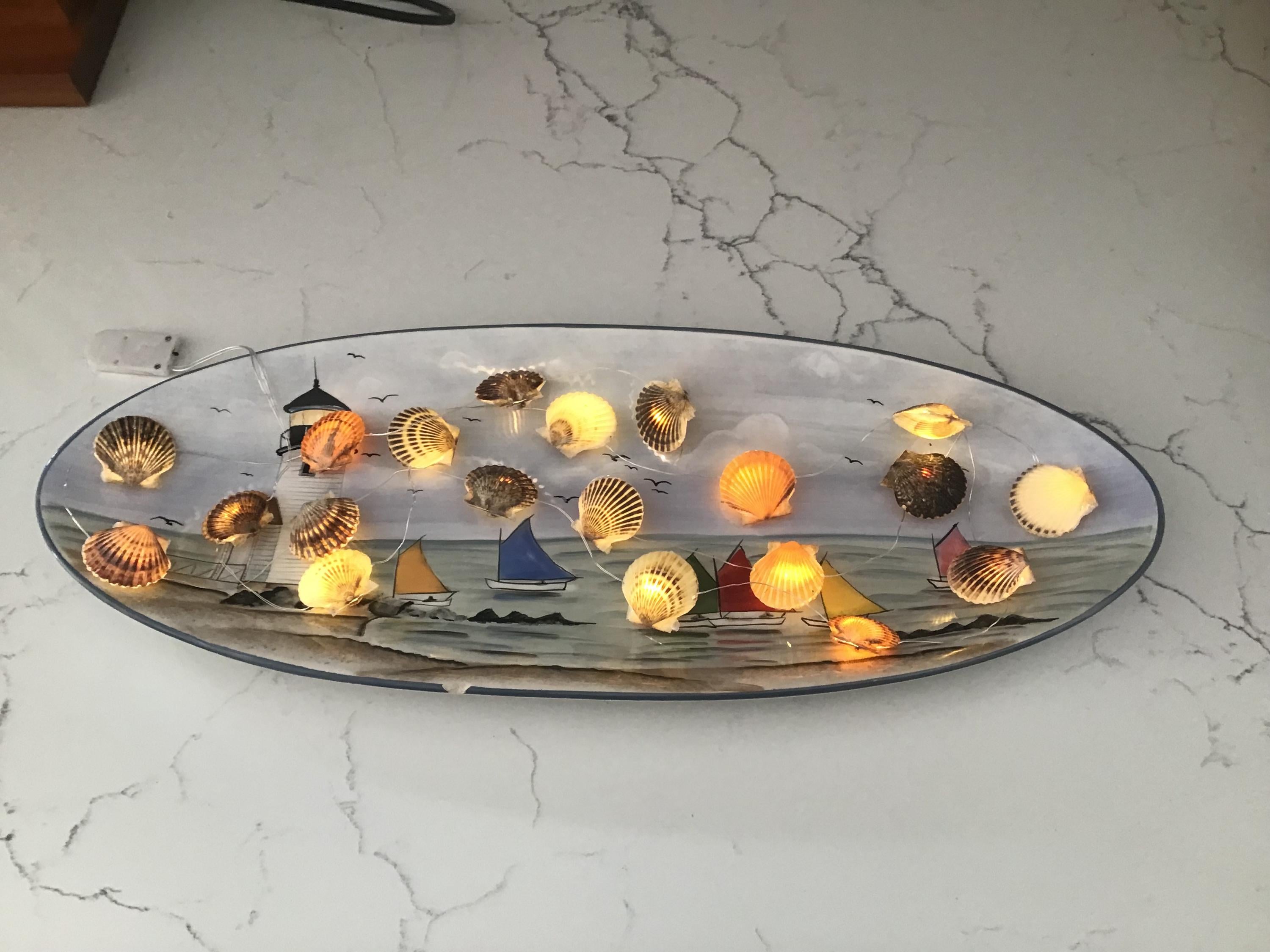 Nantucket Miniature Scallop Shell String Lights / Battery Powered - Etsy