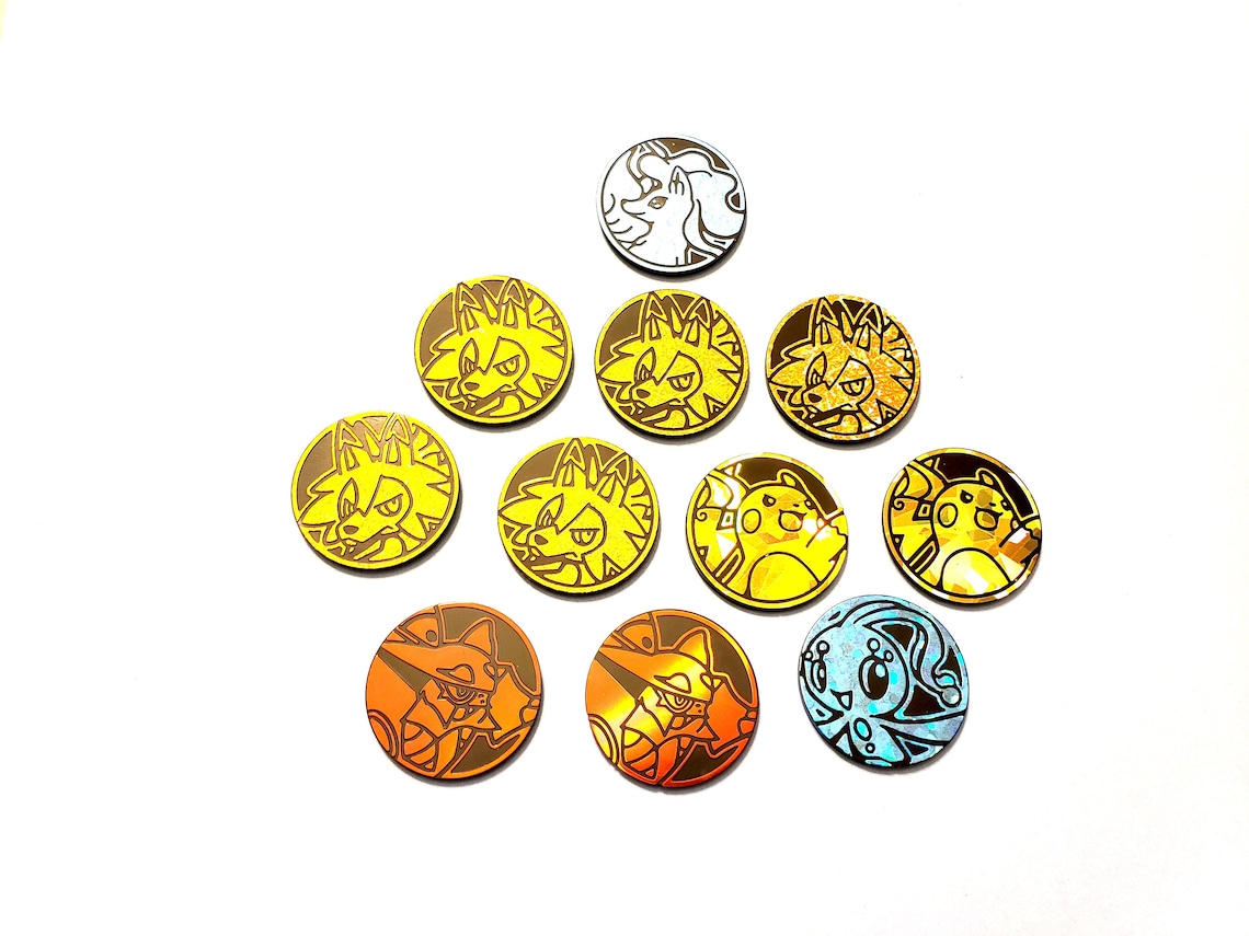 Pokemon Coins Sold Individually Etsy
