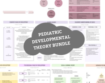 Pediatric Growth and Development Theories Bundle | 20 pages | Digital Download