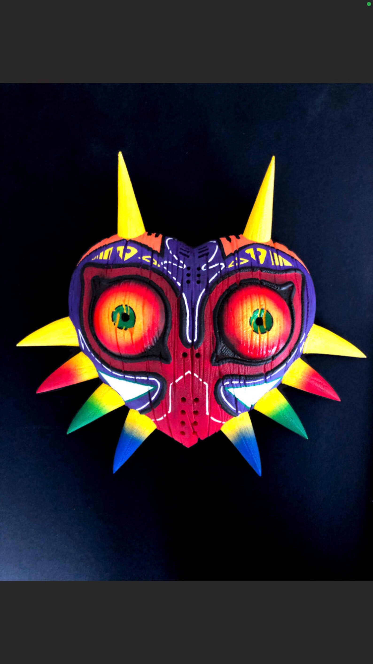Mascara Zelda Majoras Mask Nintendo 64 replica exacta Etsy