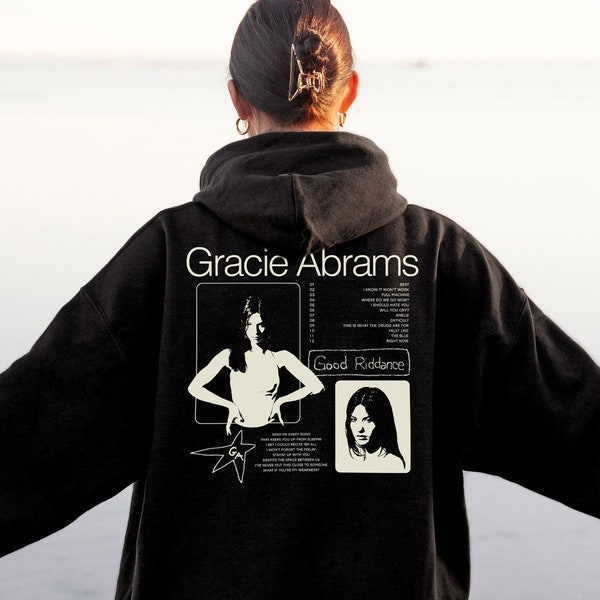 Gracie Abrams Merch Aesthetic Trendy Oversized Unique Good Riddance Sweat à capuche