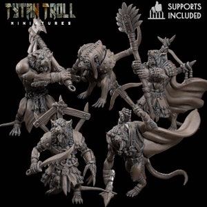 TytanTroll Miniatures - Ratmen | 28/32mm | DnD | Pathfinder | RPG | Wargames
