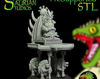 Sovereign Grand Dragon - Savage Saurian Studios | Lizardman | Proxy | 3D Printed | Resin | 8K