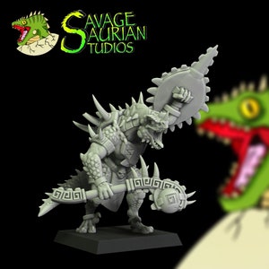 イグアニサウルス 古代の爪 | Savage Saurian Studios | 28 mm/32 mm | リザードマン | プロキシ | 卓上 | 12K レジン 3D プリント