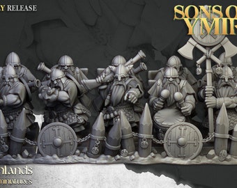 Highlands Miniatures - Tiradores enanos 28/32 mm