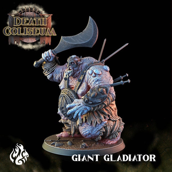 Crippled God Foundry - Gladiator Giant | 32mm/36mm | Miniature | DnD | RPG | Giant | Death Coliseum