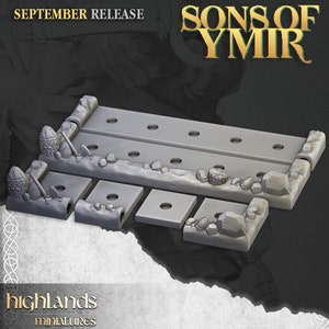 Modular Movement Tray - Highlands Miniatures | Sons of Ymir | 28mm/32mm | Modular | Tabletop | RPG | Dwarven Kingdom